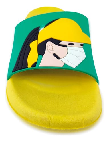 Chinelas ojotas mujer tapaboca