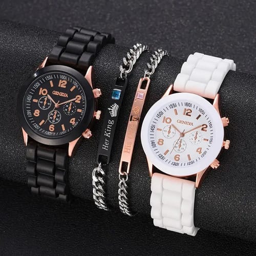 Set reloj dama con accesorios