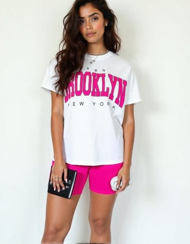 Conjunto dama Brookling remera y biker