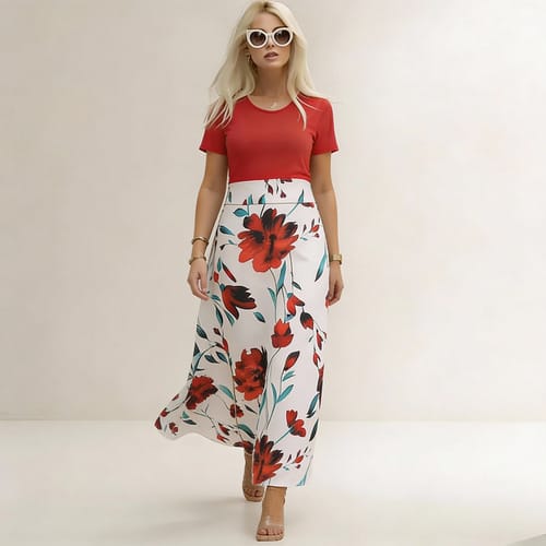 Maxivestido de algodón