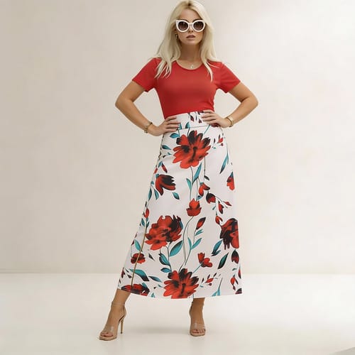 Maxivestido de algodón