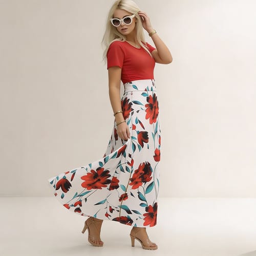 Maxivestido de algodón