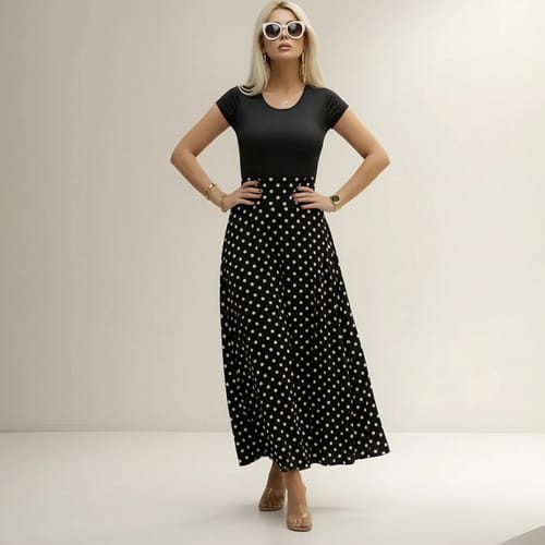 Maxivestido de algodón