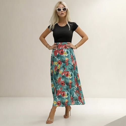 Maxivestido de algodón