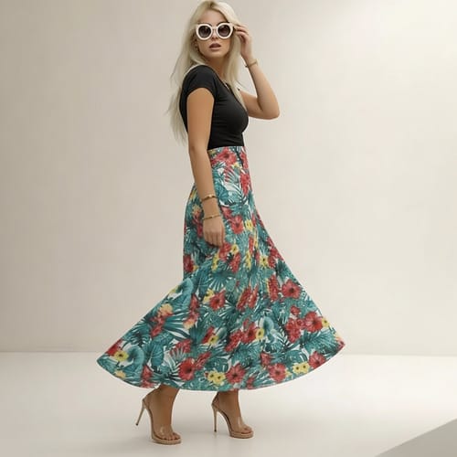 Maxivestido de algodón