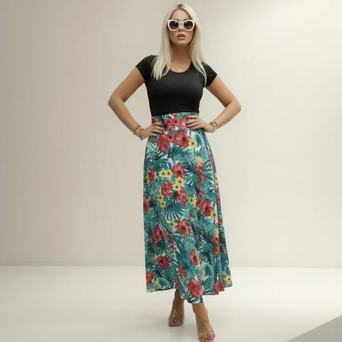 Maxivestido de algodón