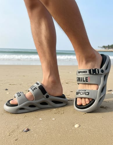 Chancleta de zapatillas sin deslizamiento de verano, sandalias deportivas de playa 