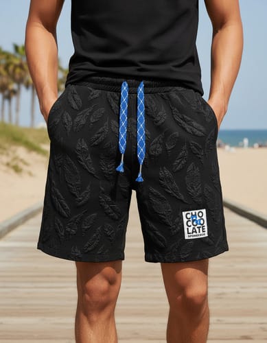 Short de Hombre Ancho y Suelto (Baggy) Estilo Board de Playa. Pantalón corto 3/4 (Tres Cuartos) con cordón ajustable, ideal para el verano. Tela fina, fresca y liviana. ¡Modelo nuevo de corte vin
