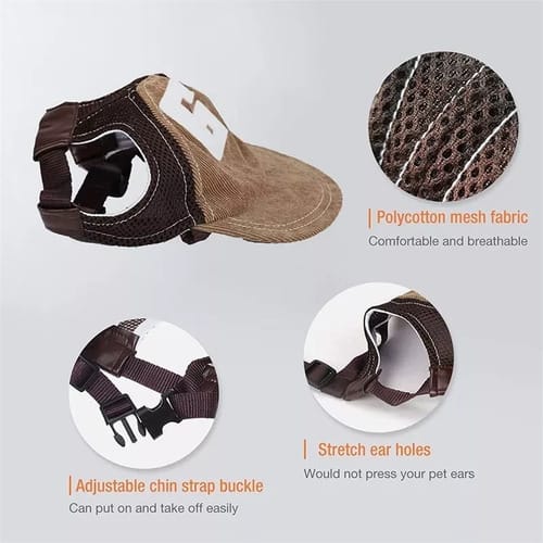 Gorra con vicera para perro