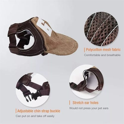 Gorra con vicera para perro