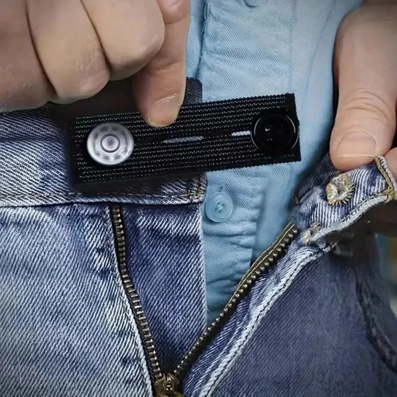 Extensor de Cintura SM Elástico Ajustable Maternidad Negro