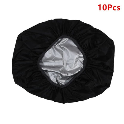 Cubre Mochila Impermeable de Nylon Negro 35L para Mochilas de Ciclismo, Senderismo y Escalada.