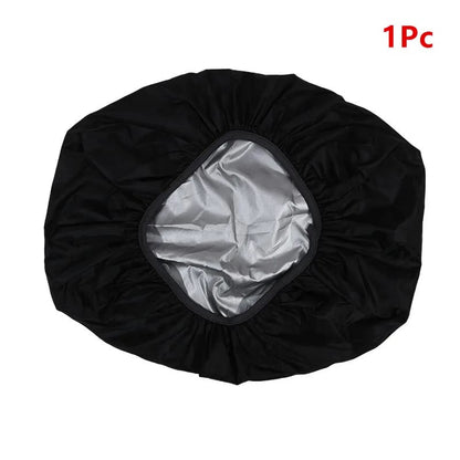 Cubre Mochila Impermeable de Nylon Negro 35L para Mochilas de Ciclismo, Senderismo y Escalada.