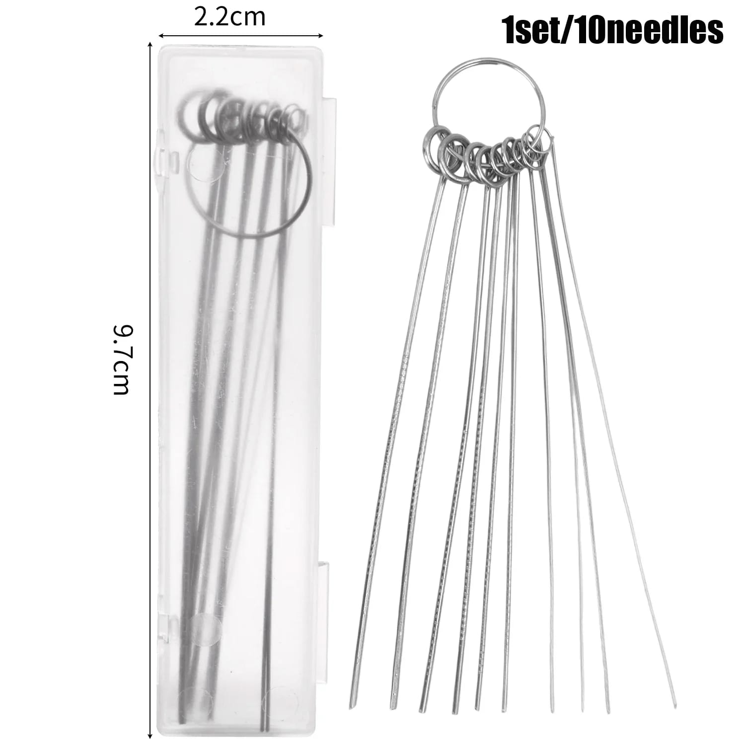Set de Agujas Limpiadoras SM Acero Inoxidable Multiuso Hogar 