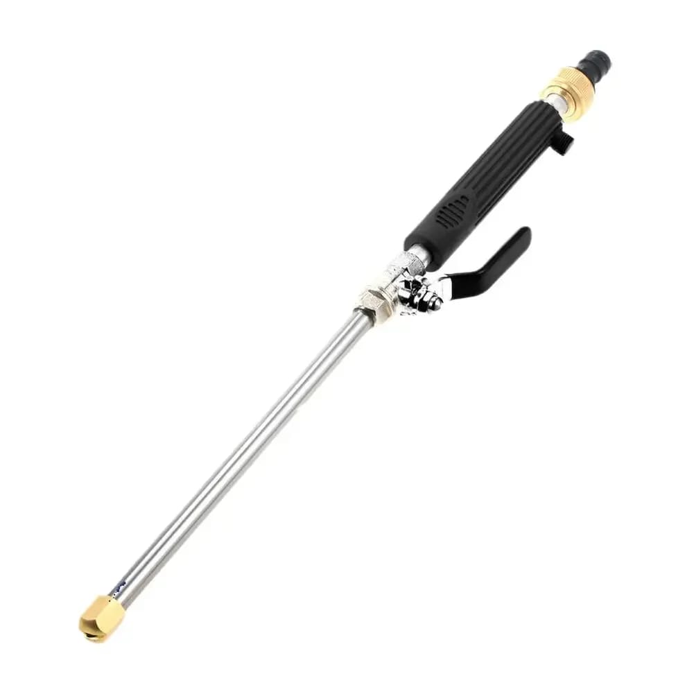 Pistola de Agua a Alta Presión para Auto y Jardín 46cm. Herramienta de riego y limpieza con chorro potente, pulverizador y boquilla.