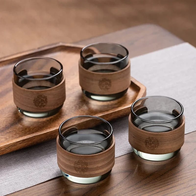 Taza de Té SM Vidrio Borosilicato Resistente Calor 150ml