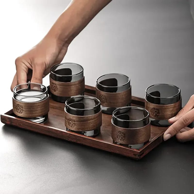 Taza de Té SM Vidrio Borosilicato Resistente Calor 150ml