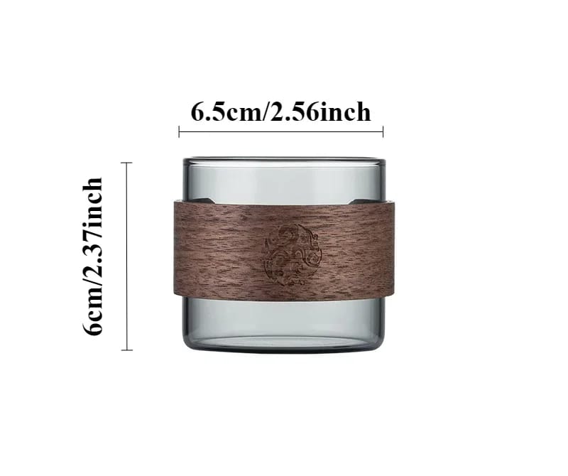 Taza de Té SM Vidrio Borosilicato Resistente Calor 150ml