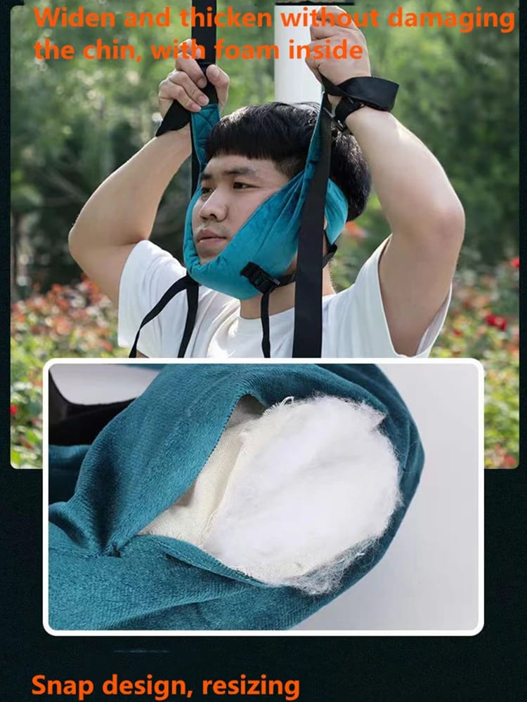 Dispositivo de Tracción Cervical para Cuello, Cinturón Colgante, Estiramiento y Tratamiento de Espondilosis, Ortesis de Columna.