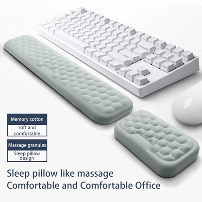Reposamuñecas Ergonómico Memory Foam | Kit Teclado y Ratón