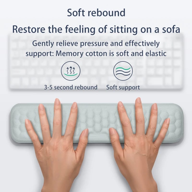Reposamuñecas Ergonómico Memory Foam | Kit Teclado y Ratón