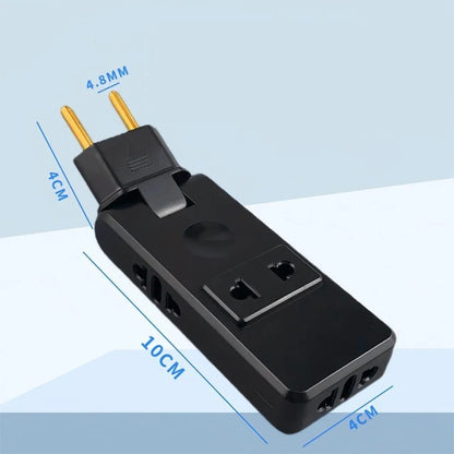 Adaptador Enchufe EU 4 en 1 | Toma Giratoria 180° de Viaje