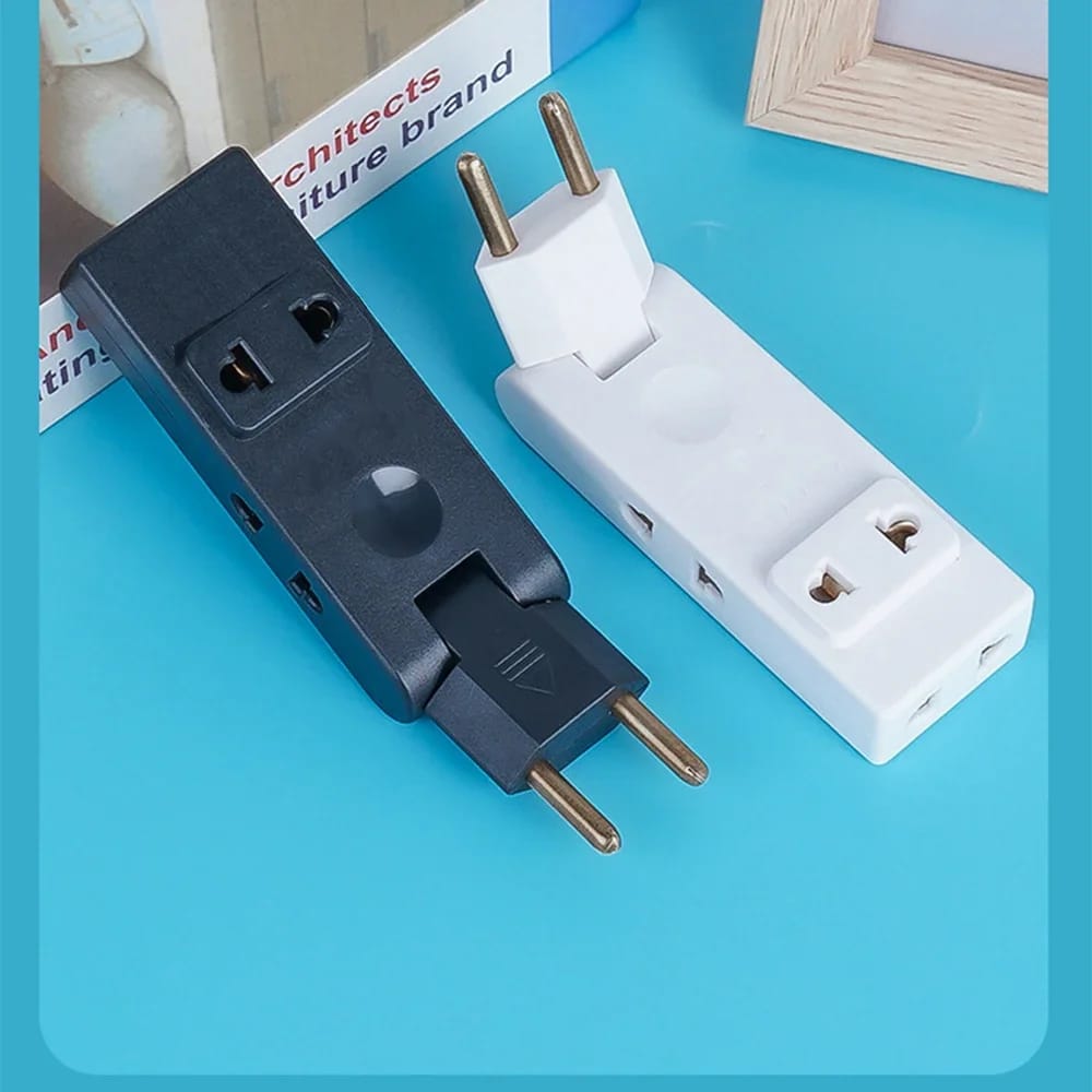 Adaptador Enchufe EU 4 en 1 | Toma Giratoria 180° de Viaje