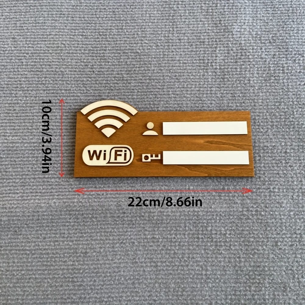 Letrero de Madera Wifi Vintage | Decoración de Pared Casa