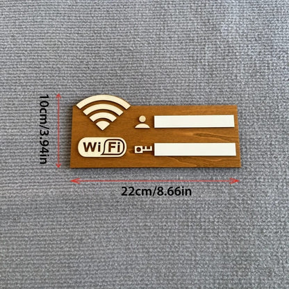 Letrero de Madera Wifi Vintage | Decoración de Pared Casa