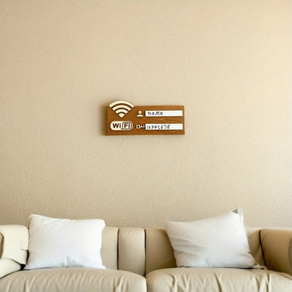 Letrero de Madera Wifi Vintage | Decoración de Pared Casa