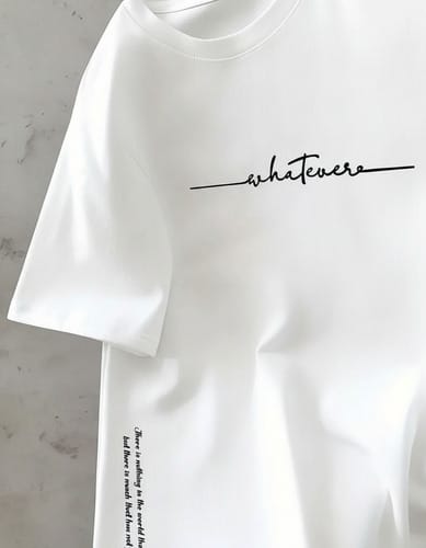 Remera de Hombre de Verano 100% Algodón, Moda Casual Deportiva, Holgada Talles Grandes, Estampado de Letras Simple, Manga Corta, Cuello Redondo.