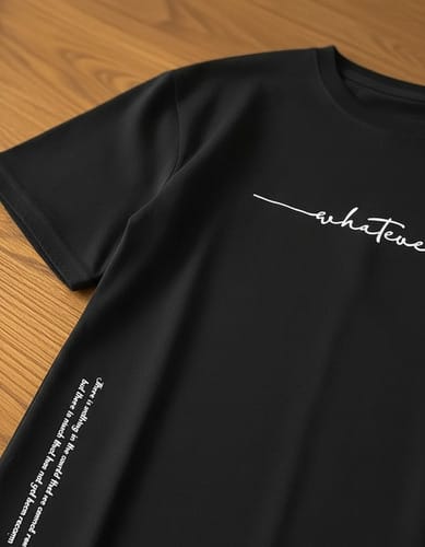 Remera de Hombre Moda Casual Holgada Letras Simple