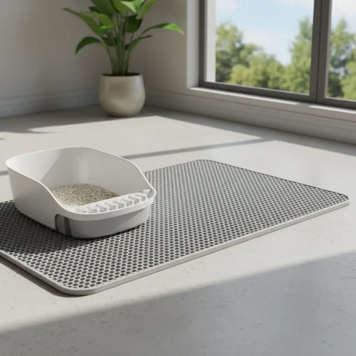 Alfombrilla Grande para Arena de Gato