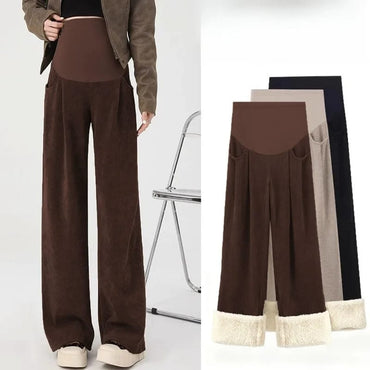 Pantalones Maternales de Invierno con Forro Polar. 