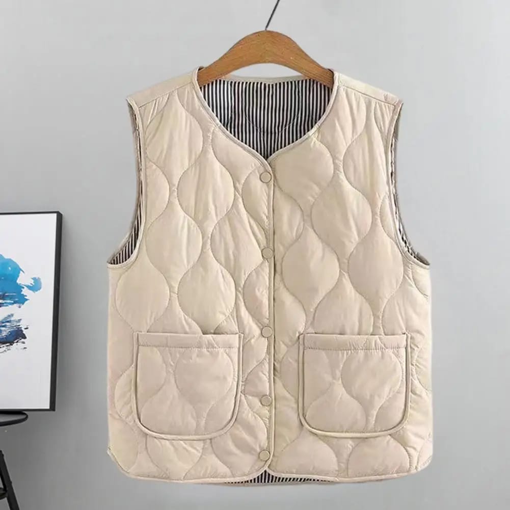 Chaleco SM Acolchado Térmico Cuello V