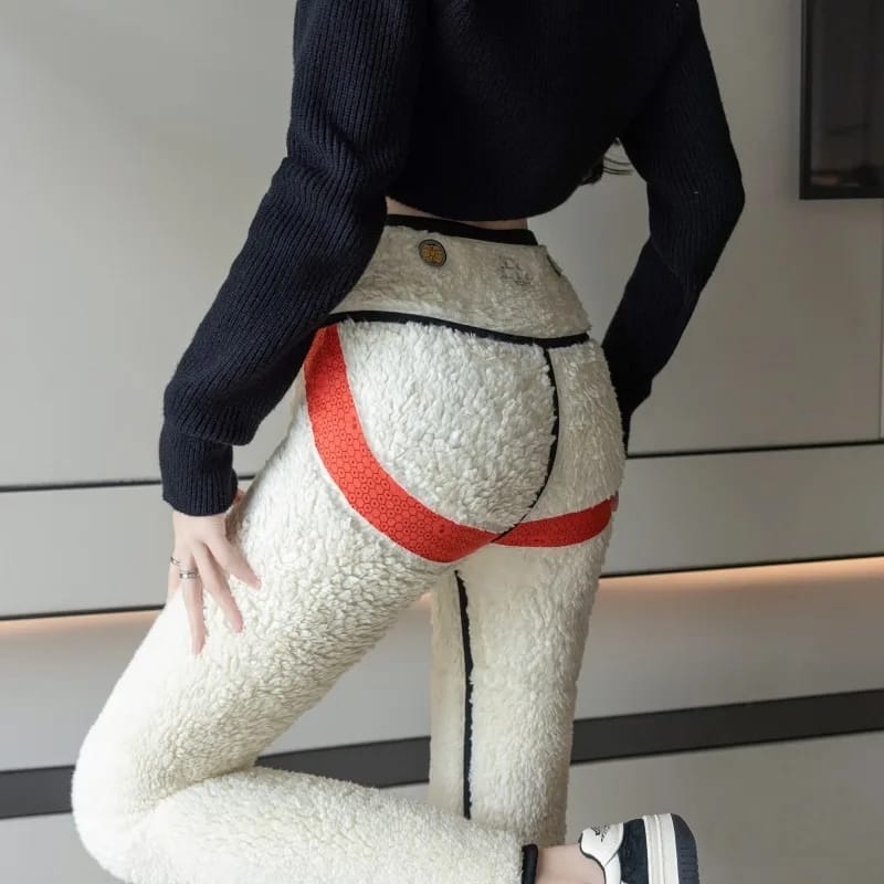 Calzas Afelpadas Térmicas Gruesas Mujer Talles Grandes Reversible