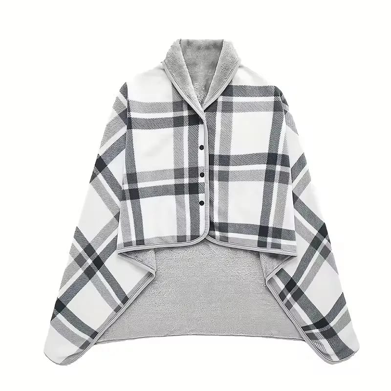 Manta Chal de Franela Wearable para Oficina y Uso Casual. Ideal para Abrigo y Comodidad con Estilo.