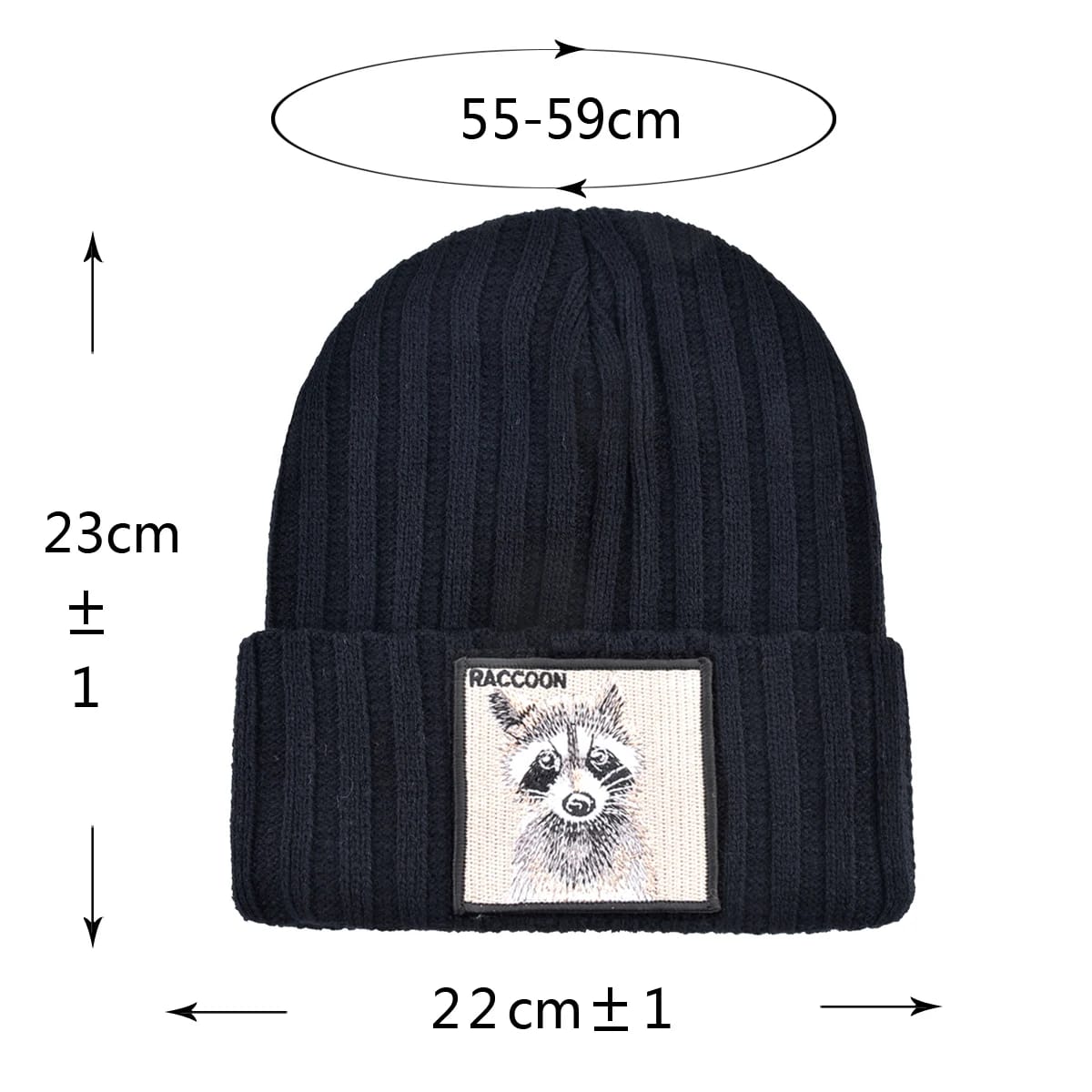 Gorro Beanie SM Tejido Con Parche Urbano