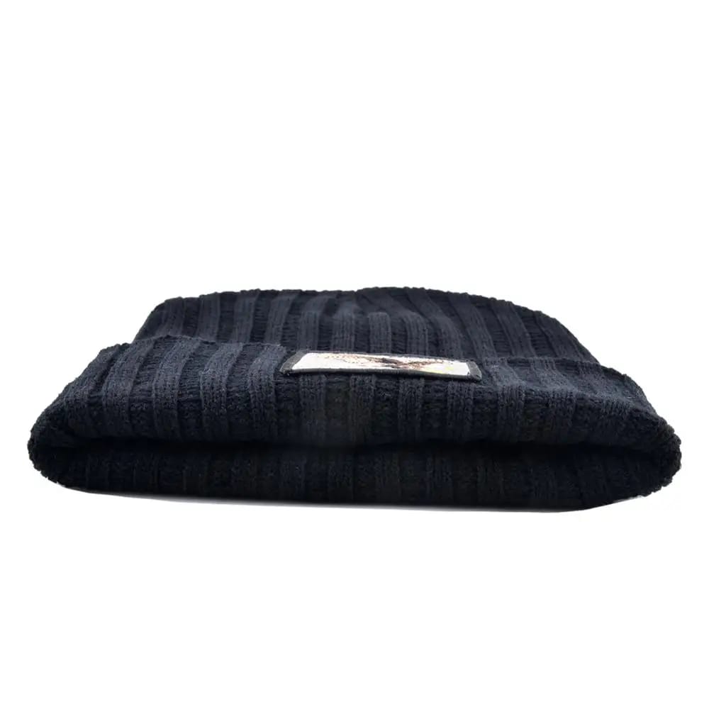 Gorros Tejidos Beanie Hombre Mujer Estilo Hip Hop Streetwear Kpop Con Parche Águila Bordado Doble Capa