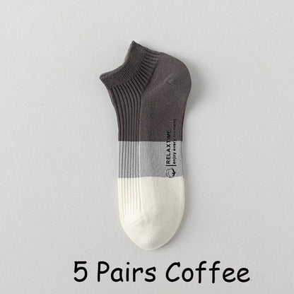 Pack 5 Pares Medias Invisibles Tobilleras Algodon Unisex