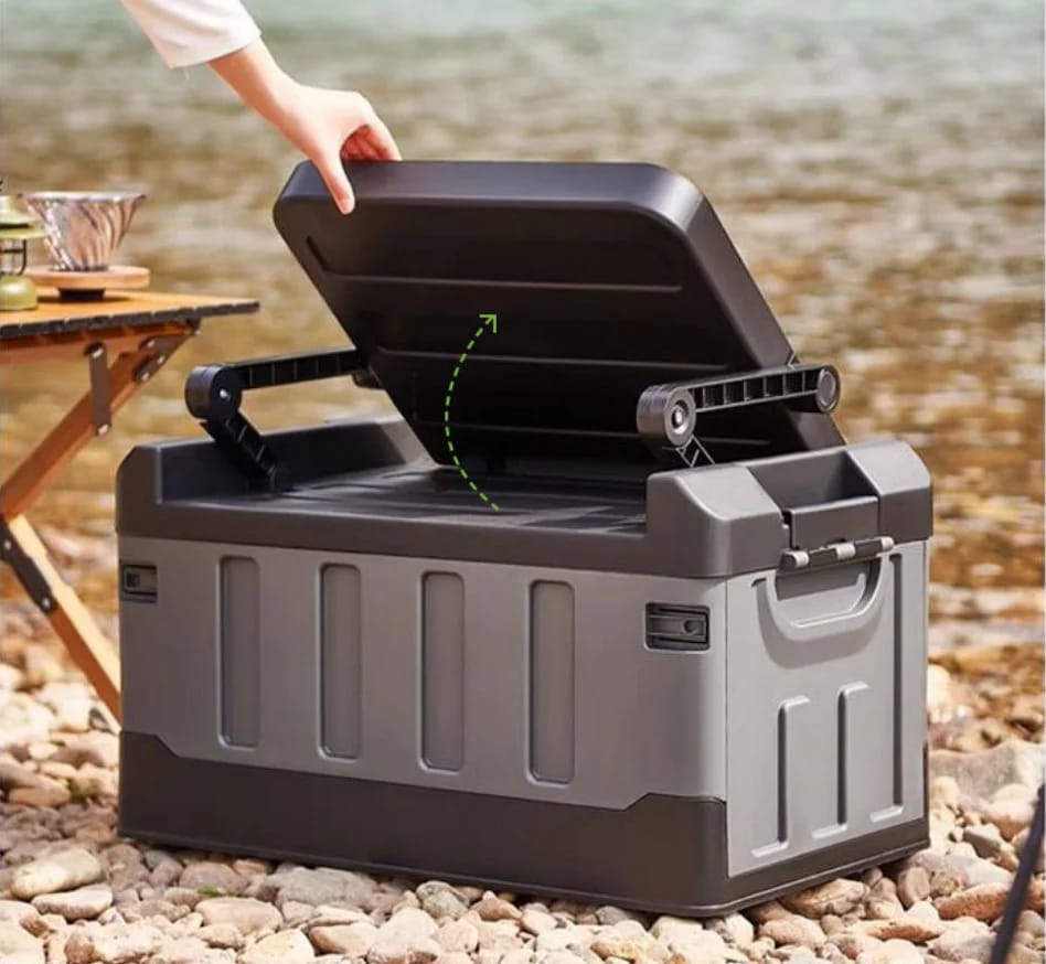 Caja De Pesca Plegable Multifunción Con Asiento Organizador Accesorios