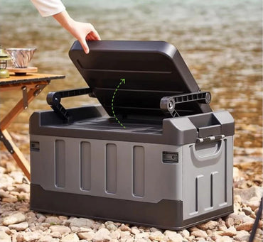 Caja De Pesca Plegable Multifunción Con Asiento Organizador Accesorios
