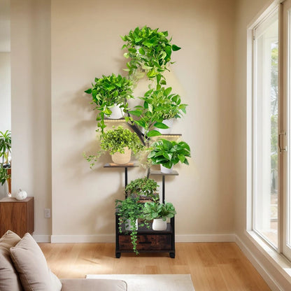 Soporte Metálico Para Plantas 165cm Estantería Multi Nivel