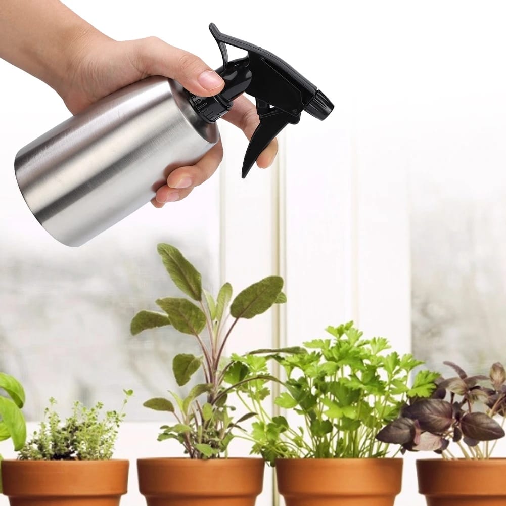 400ml 500ml Water Sprayer Stainless Steel Household Spray Bottle for Home Garden Balcony Watering Flowers Plants