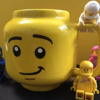 Taza Cerámica Smiley Face con Asa Expresiva