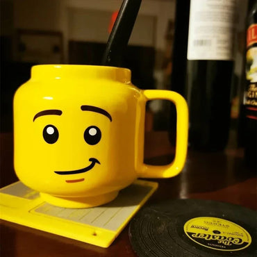 Taza Cerámica Smiley Face con Asa Expresiva