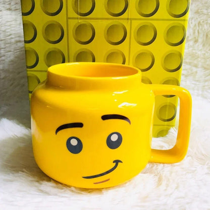Taza Cerámica Smiley Face con Asa Expresiva