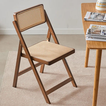 Silla Plegable Minimalista con Respaldo. Ideal para Comedor, Sala o Escritorio