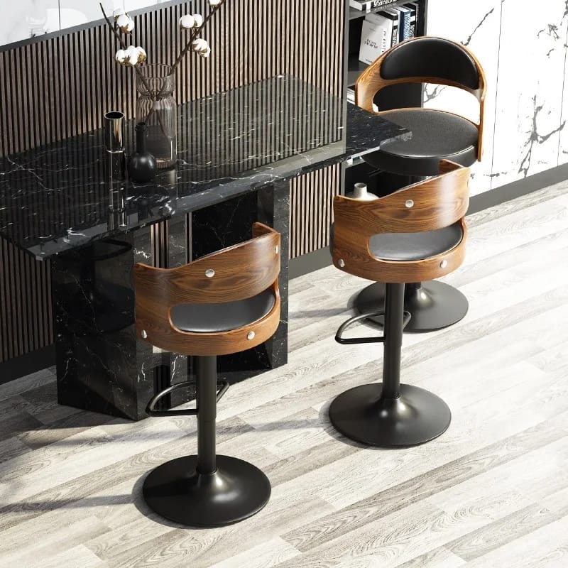Silla de Bar Modernasa. Banquetas Altas y Taburetes para Hogar, Barra o Mostrador.