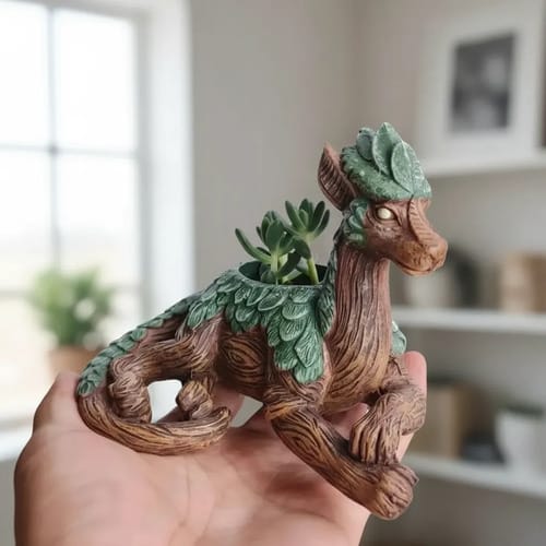 Maceta Diseño Árbol Dragón Creativa  para Suculentas